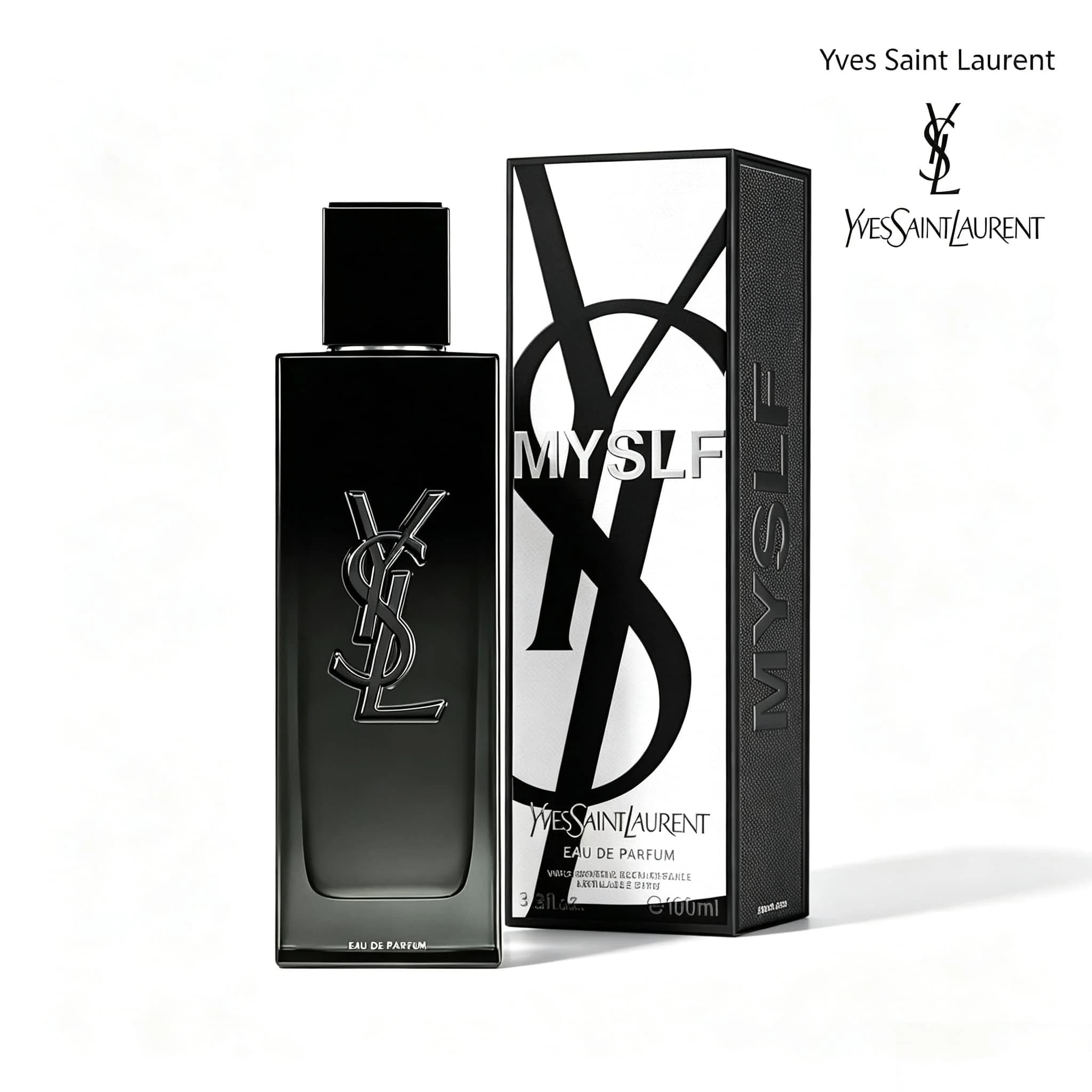 YvesSaint Laurent MYSLF Clean Wooden Floral Men's perfume, 3.4 oz. 100 ml, hand citrus+green bergamot+orange flower+patchouli, warm finish, long-lasting fragrance, daily commuting/work/party/festival/