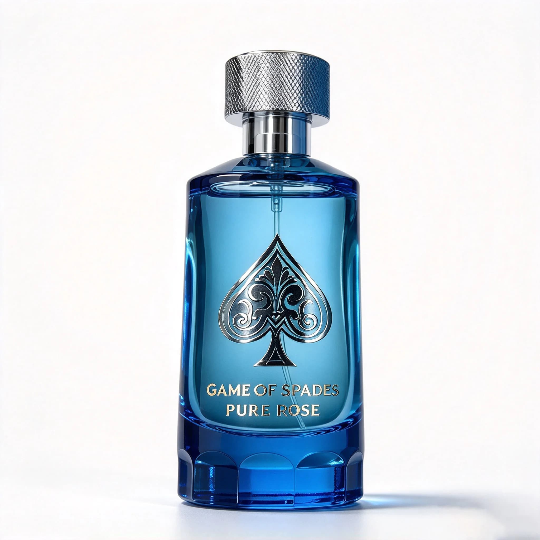 Game Of Spades Pure Rose Unisex EDP Eau de Parfum 100ml, Deep Sea Blue Bottle—A Light Luxury Fragrance for Men and Women