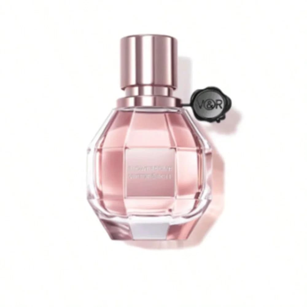 EDP Flower Women's Perfume 100ml, Oriental Floral Fragrance, EDP Eau De Parfum, Faceted Diamond-cut Rose Quartz Art…