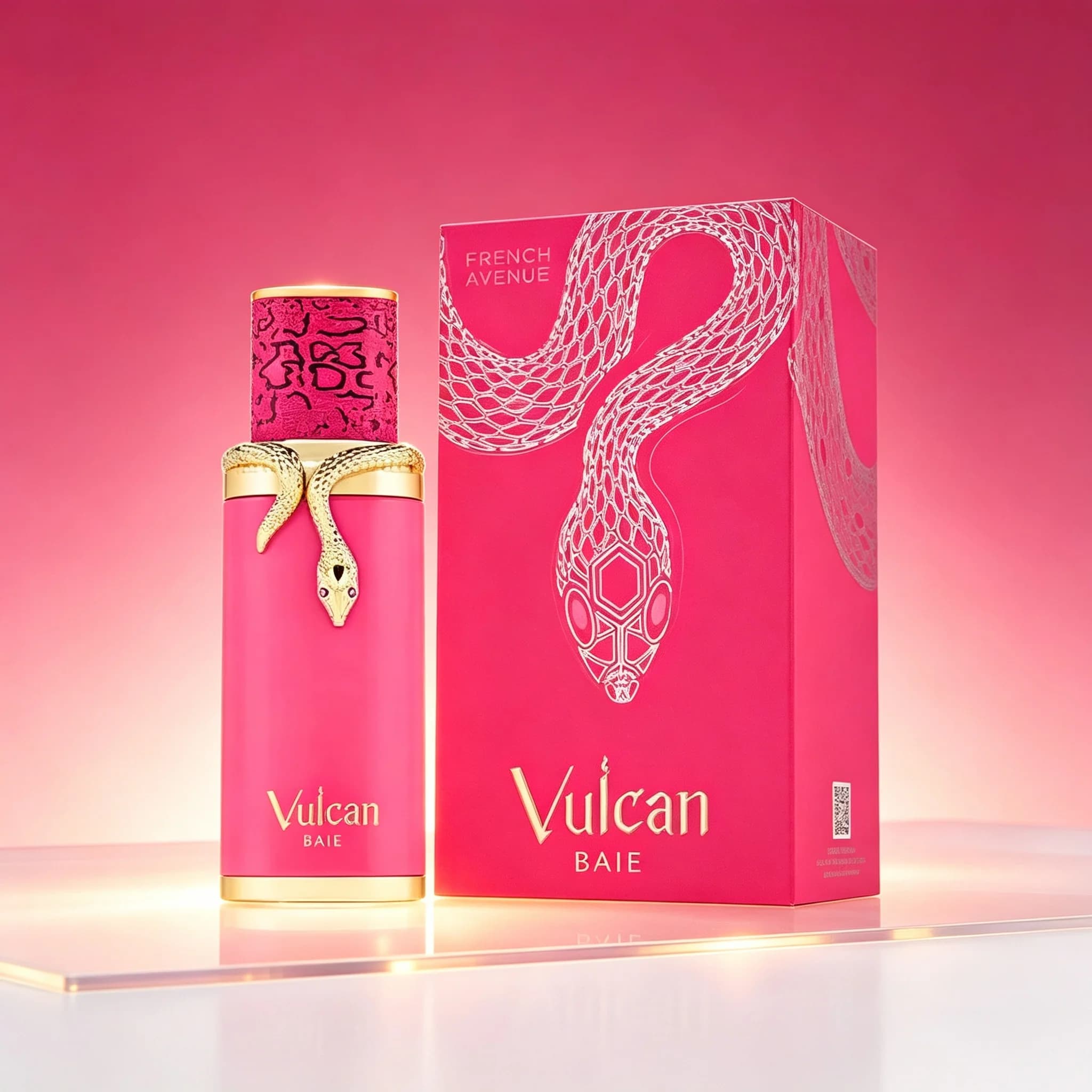 French Avenue Vulcan Baie EDP 100ml Top Blackberry Dried Black Mulberry Rosemary Melon Middle Raspberry Vodka Basil Lily of the Valley Fragrance Pink Gold Snake Bottle Women Perfume