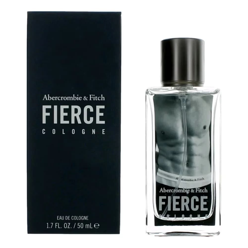 Abercrombie & Fitch Fierce Eau de Cologne Spray for Men – Iconic Woody Aromatic & Fougere Scent, Fir, Lemon, Musk & Oakmoss, Long-Lasting Masculine Fragrance, Perfect Gift, 1.7 fl oz / 50 ml