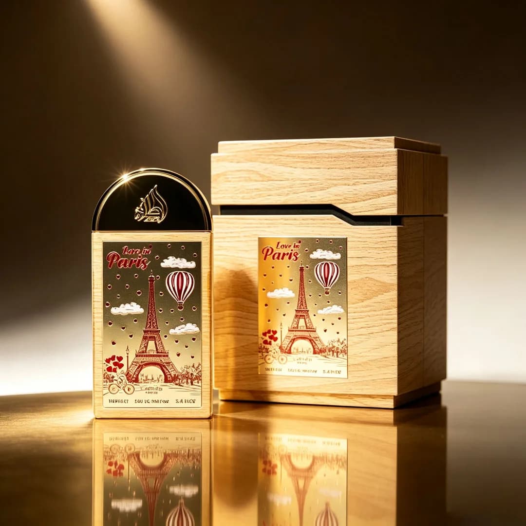 Love in Paris by Lattafa Perfumes 100ml 3.4Oz Unisex Perfume, Sweet Gourmand Scent with Caramel and Apple Notes