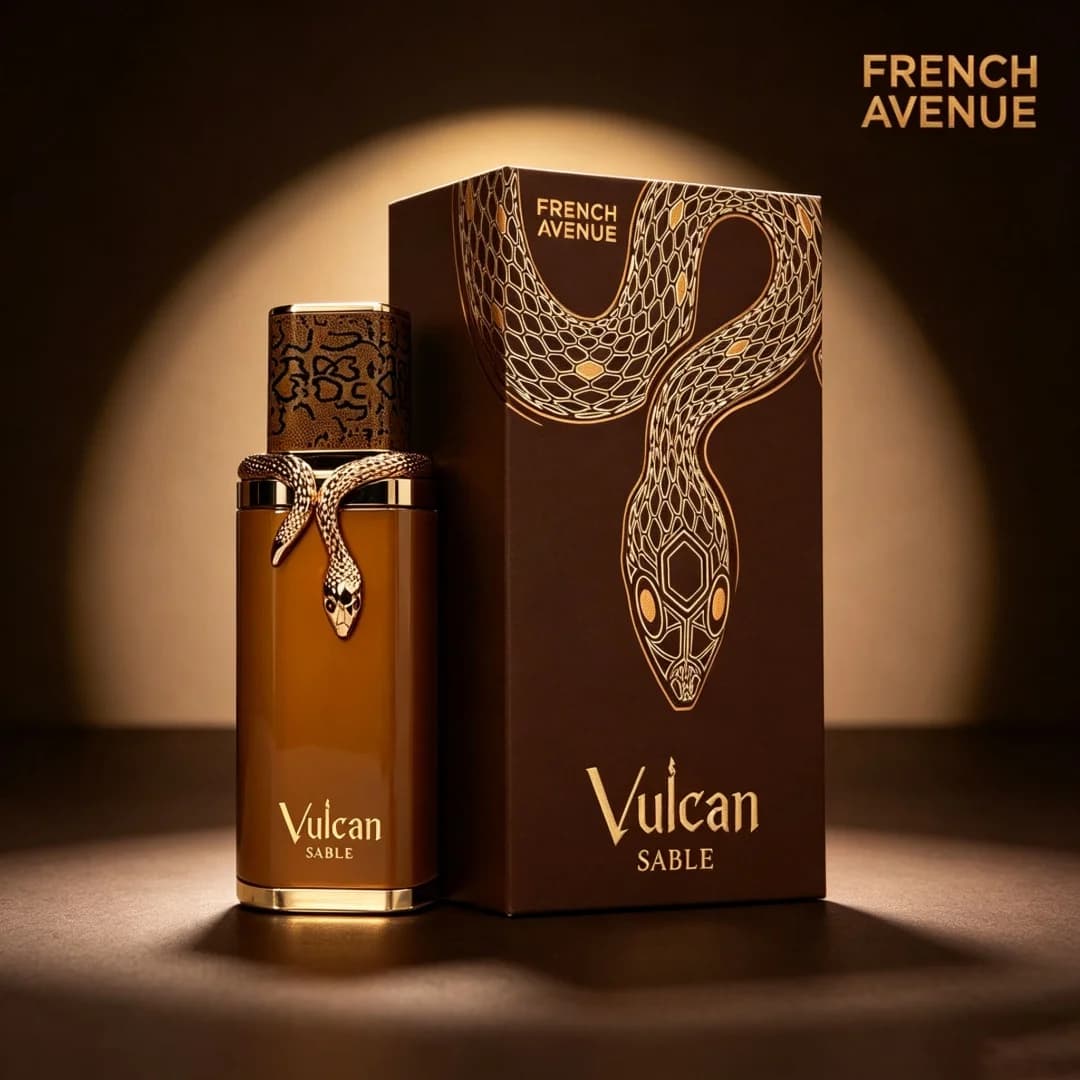 Vulcan Sable by French Avenue 100ml 3.4Oz Unisex EDP Aromatic Perfume, Whiskey Orange & Tonka Scent