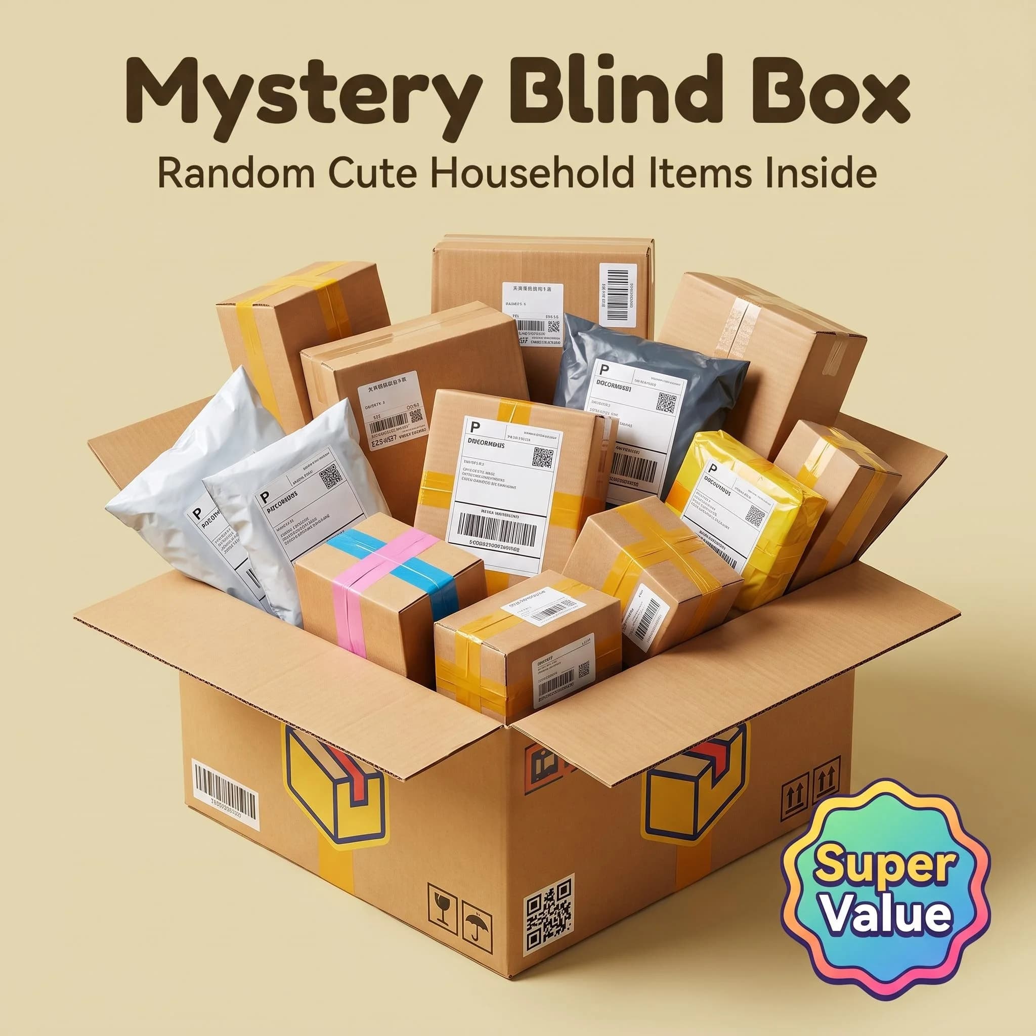 Mystery Home Essentials Box, Surprise Household Items Gift Set, Random Daily Use Products, Kitchen Accessories,…