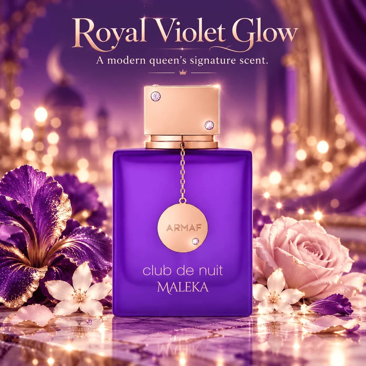ARMAF Club de Nuit Maleka Eau de Parfum Spray for Women, 3.55 fl oz / 105ml, Lychee Orris Praline Floral Fruity Woody Fragrance for Daily Wear, Work, Dates & Parties, Single Bottle