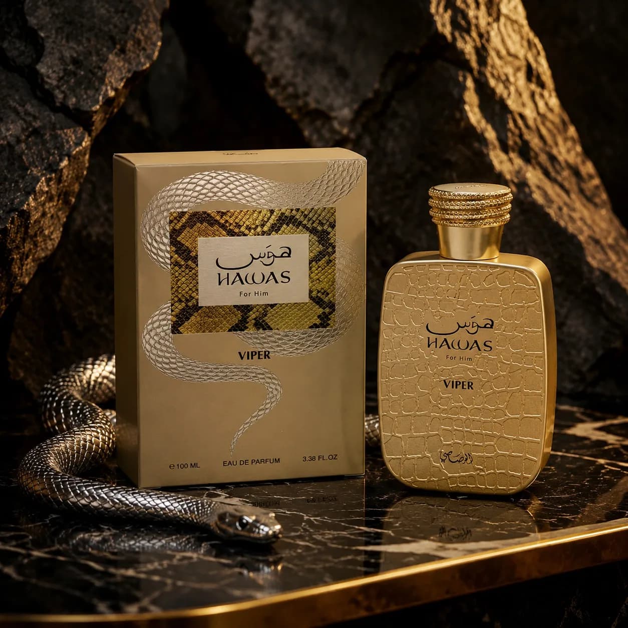 RASASI Hawas Viper Eau De Parfum for Men, 100ml Oriental & Rich Scent Spray