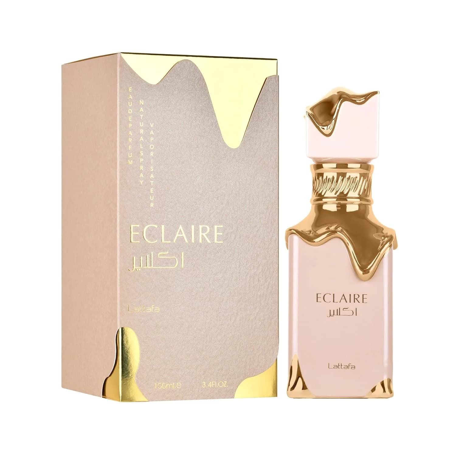 Lattafa Eclaire Women Perfume, Vanilla Caramel Sweet Floral Gourmand EDP, Long Lasting Fragrance, Gift For Her, 3.4 Oz / 100ml