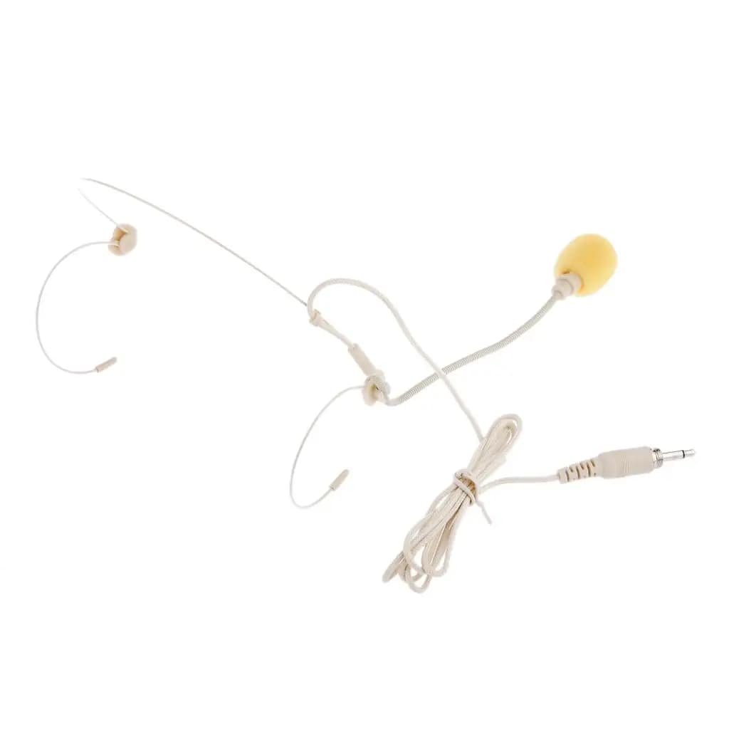 Wireless Headband Microphone Double Earhook Condenser Type for Vocal Performance and Fitness Training