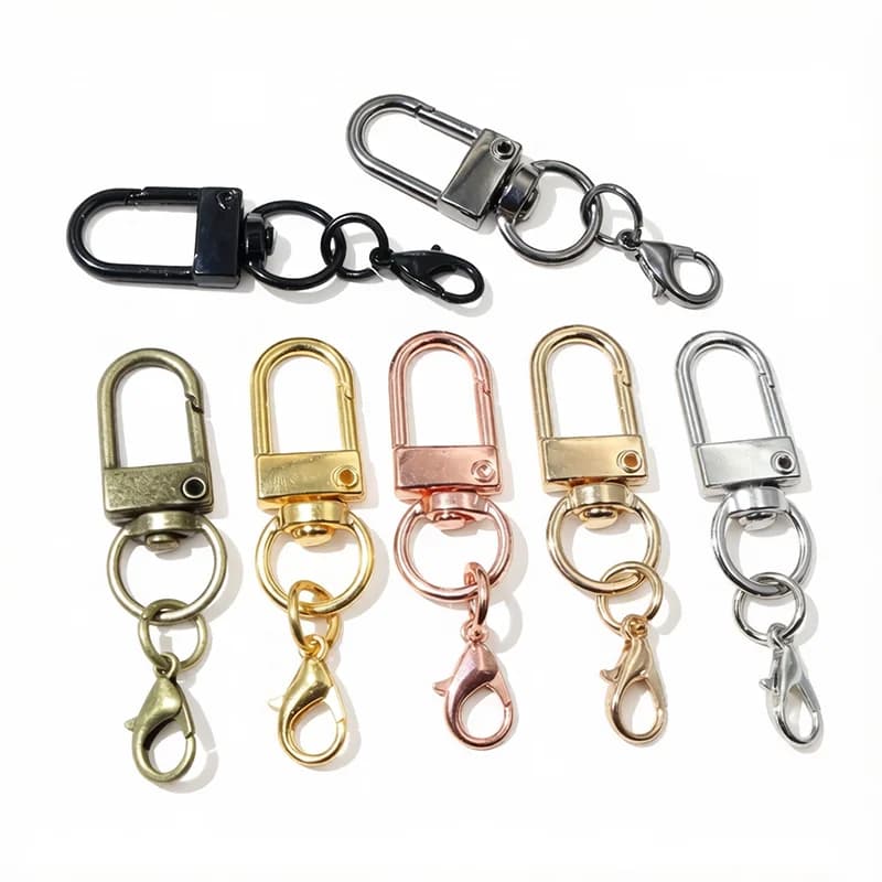 10pcs Metal Alloy Snap Lobster Clasp Hooks Buckle Connector for DIY Keychain Bags Pendants Craft Jewelry Making…