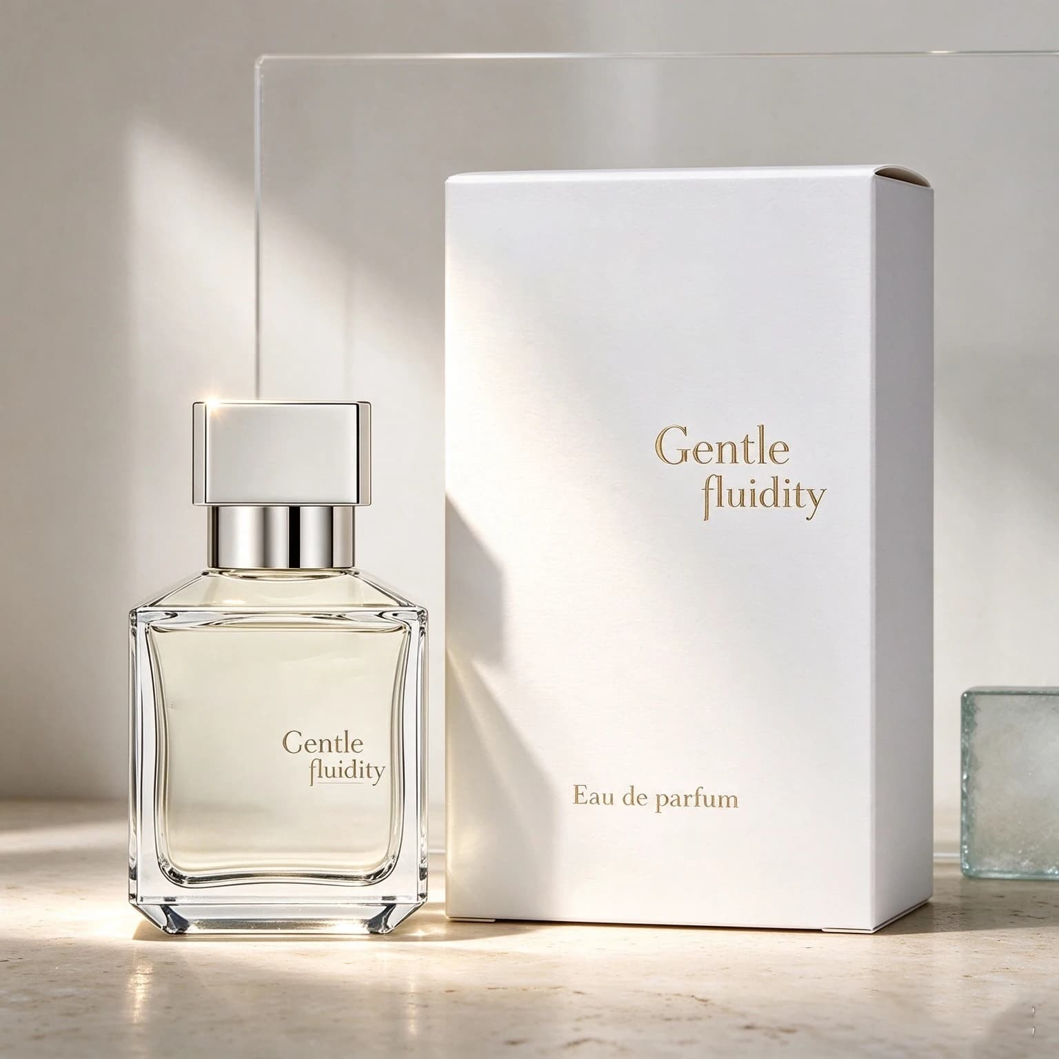 Gentle Fluidity Eau de toilette is a clear, soft, floral and woody fragrance, which is clean and resists high-level smell, transparent, square bottle neutral fragrance, and daily gift giving fragrance