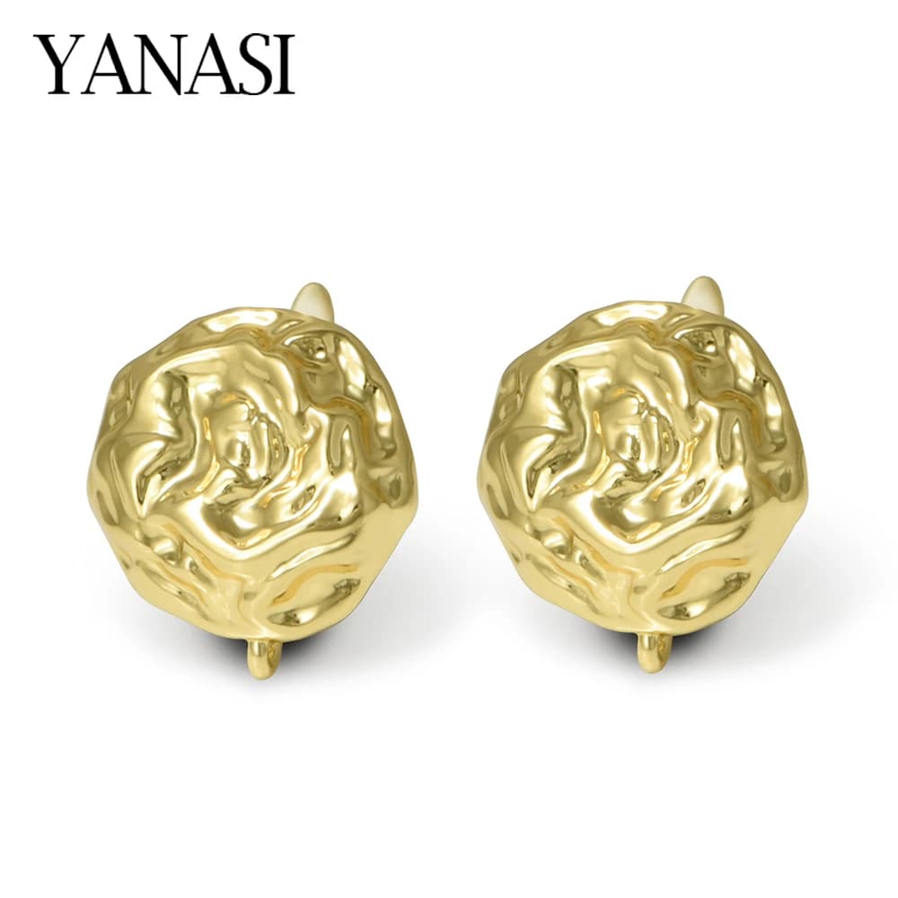 NEW 18K Gold/ Rhodium Plated Big Size Round Earring Hooks Clasps For DIY Jewelry Making Accessories Hypoallergenic…