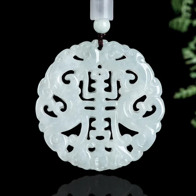 Burmese Jadeite Dragon Pendant Necklace Vintage Gifts for Women Real Jewelry Fashion Accessories Burmese Jade Natural…
