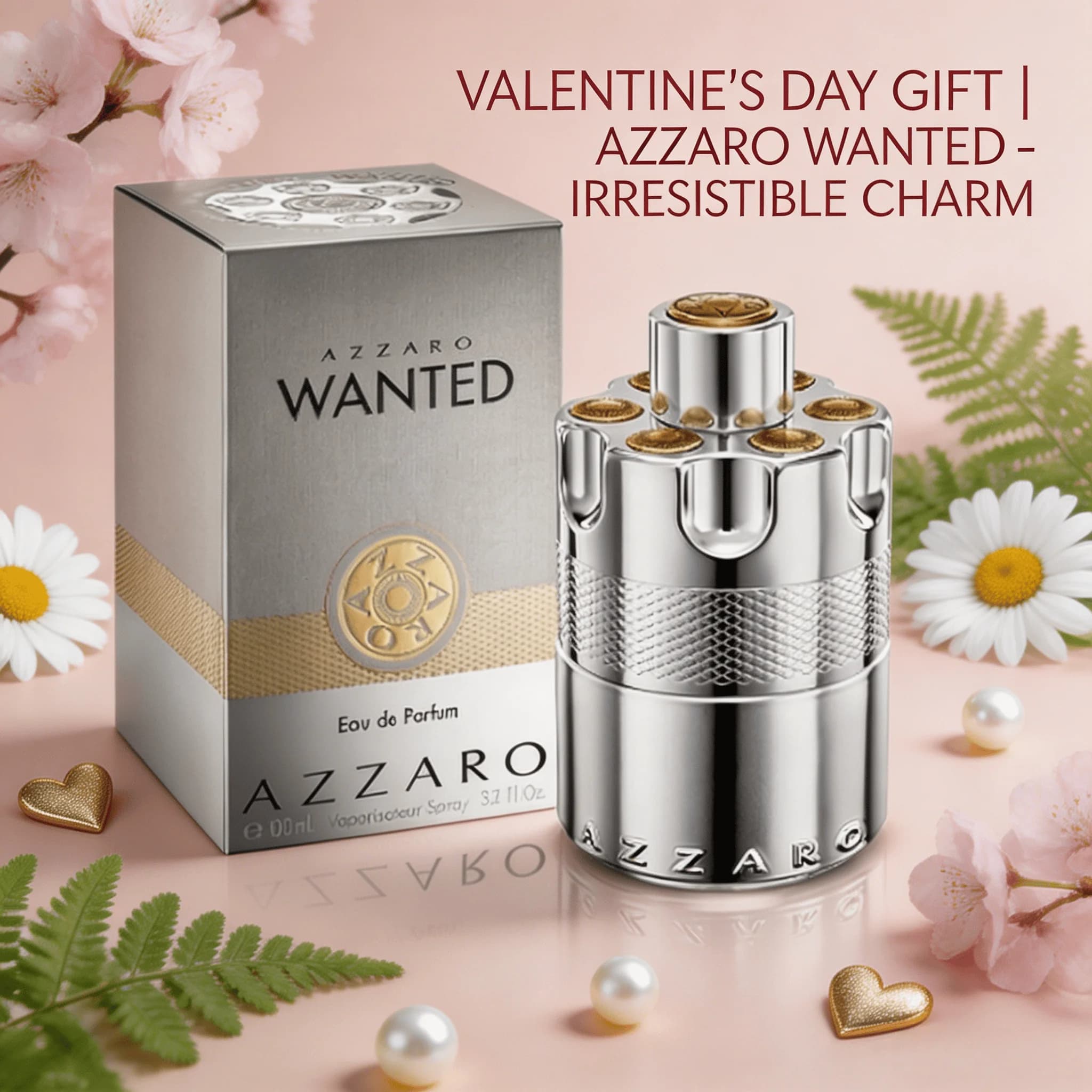Azzaro Wanted Eau De Parfum, Energizing & Intense Men's Cologne, Woody Aromatic & Spicy Fragrance, Long Lasting Scent…