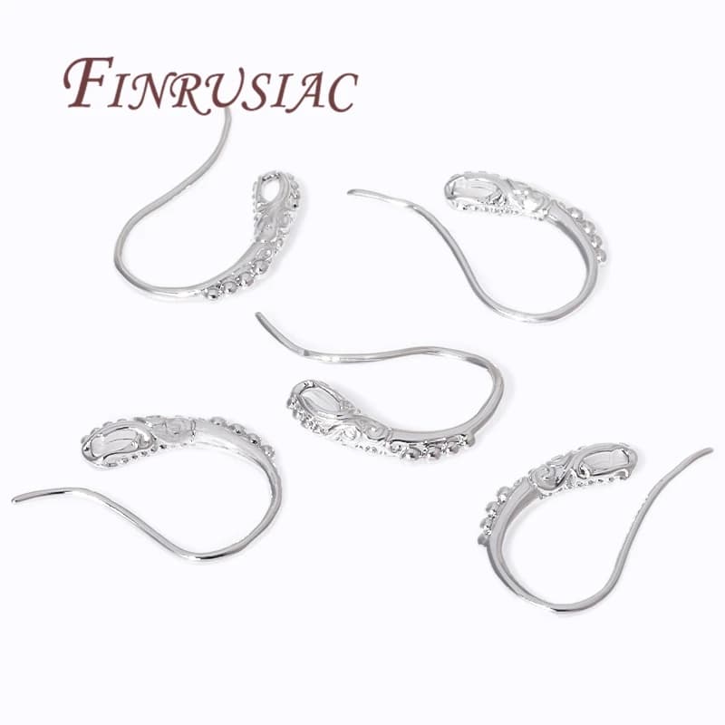 18K Gold Plated Earring Earwires,Ear Hook Earrings Clasp Findings Supplies For Jewelry,DIY Earrings Making Accessories