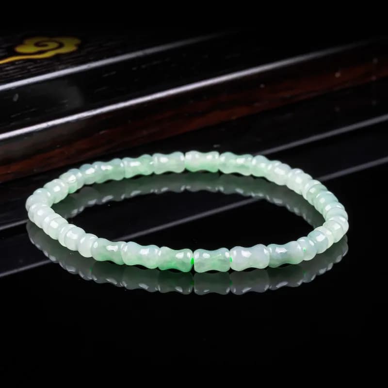 New Real Natural A Good Jade Bamboo Bracelet Necklace Carved Charm Jadeite Jewelry Fashion Charm Gifts Women Men…