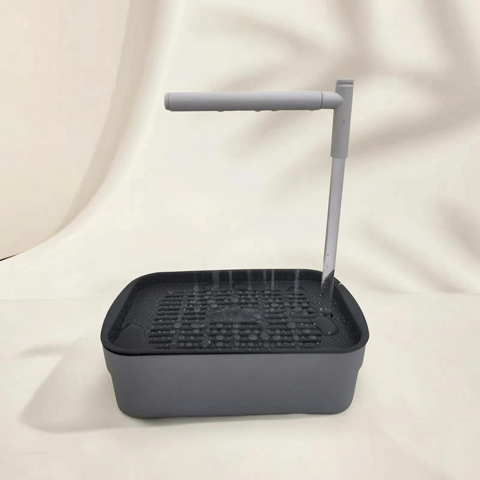 Automatic Bird Shower Attachment with Pump Low Profile Tray Circulating Bird Bath for Indoor Bird Rooms