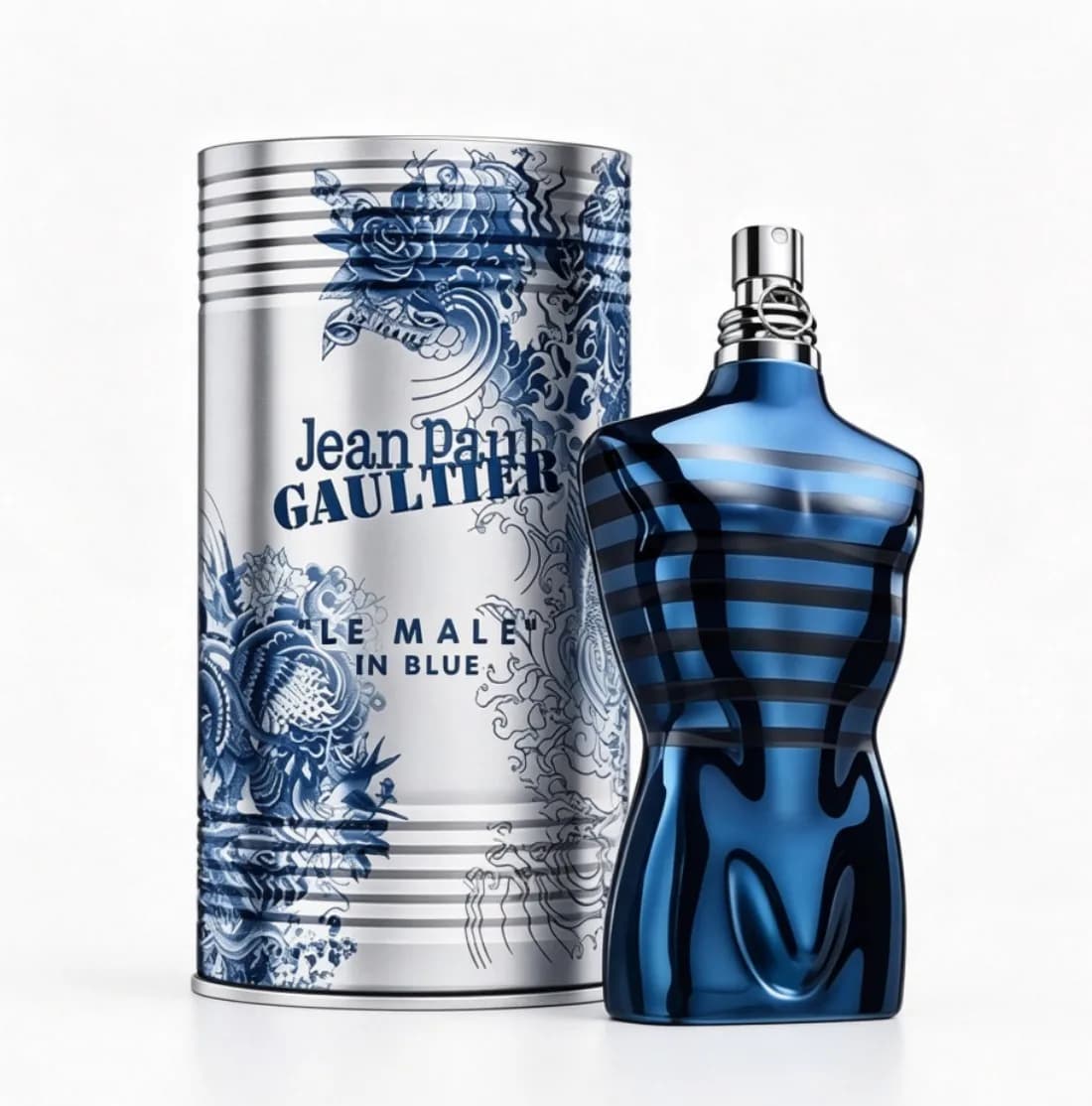 Jean Paul Gaultier Le Male In Blue Classic Taken perfume spray, 4.2 oz. 120ml, fragrant, spicy, fragrant, unique,…
