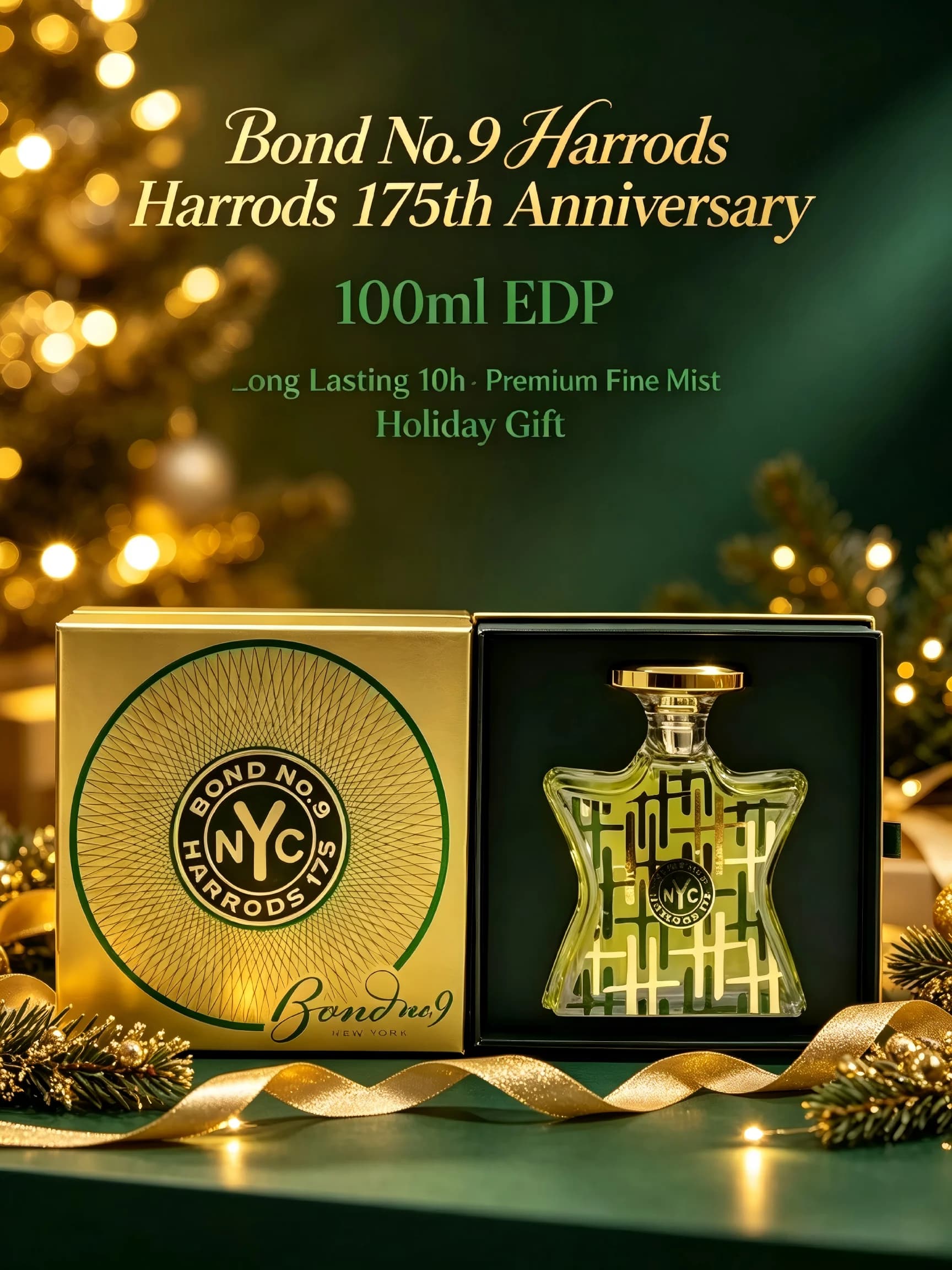 New Arrival Bond No 9 Harrods 175 EDP 100ml 3.3oz Blackcurrant Rose Spicy Vanilla Honey Cinnamon Amber Labdanum Musk…