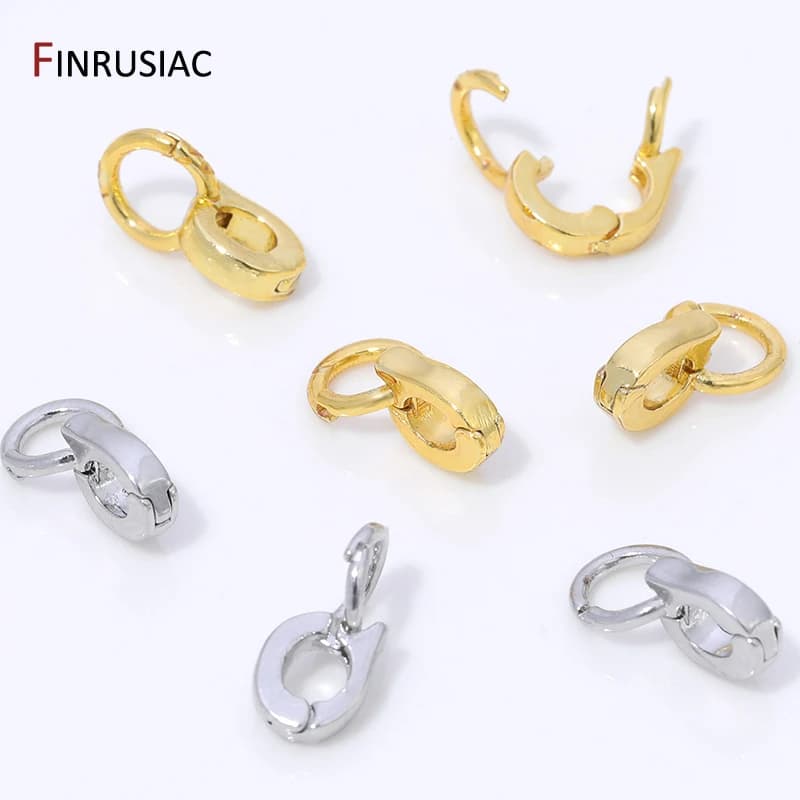 14K Gold Plated Brass Enhancer Pendant Bails Connector for Jewelry Making,Bail for Jewelry,DIY Necklace Bracelet…