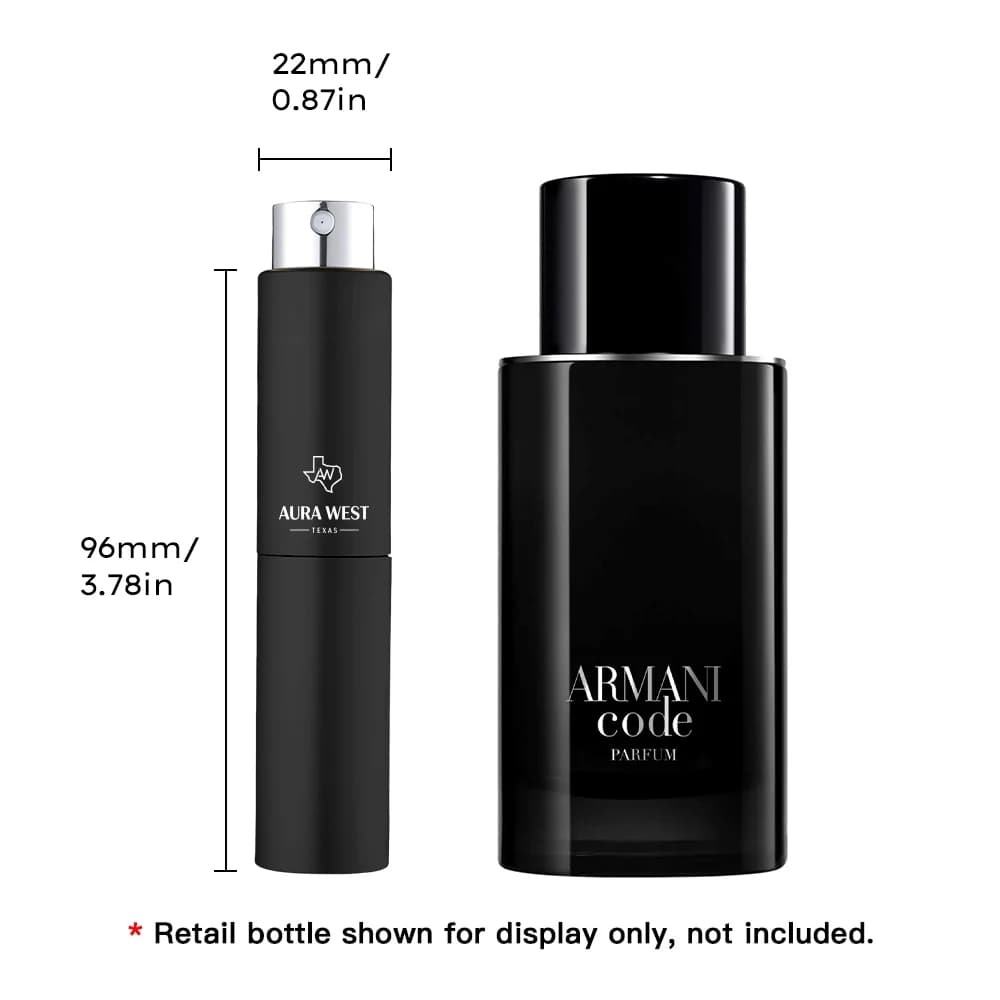 Armani - Code Parfum Travel Spray (5ml), Genuine Fragrance Decant, Not Original Bottle, Sample Size