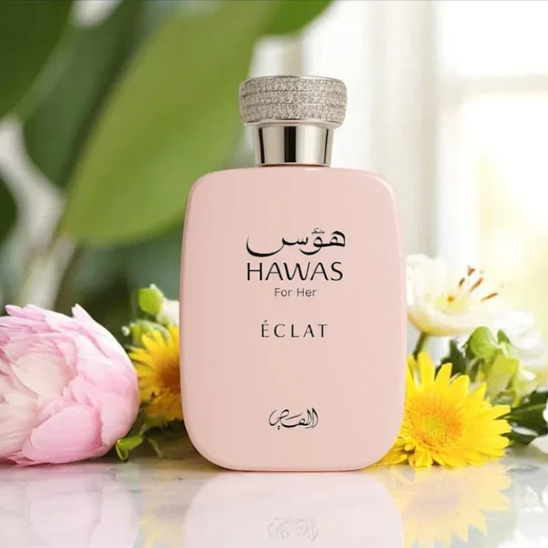 Luminous Floral & Fruity EDP for Women - Rasasi Hawas Eclat, A Radiant & Long-Lasting Perfume Spray, 3.4 oz