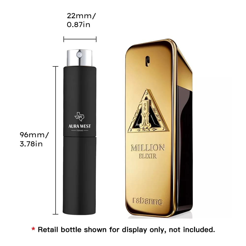 Paco Rabanne - 1 Million Elixir Parfum Intense Travel Spray (5ml), Genuine Fragrance Decant, Not Original Bottle, Sample Size