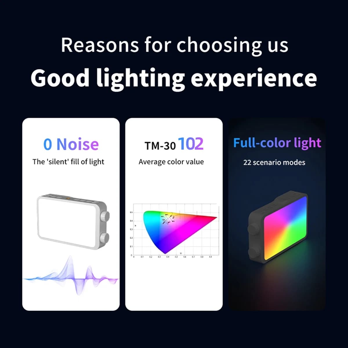 ABPS 25W RGB Full-Color Fill Light Photography Phone Video Filming Live Streaming Video Light Portable Video Lighting