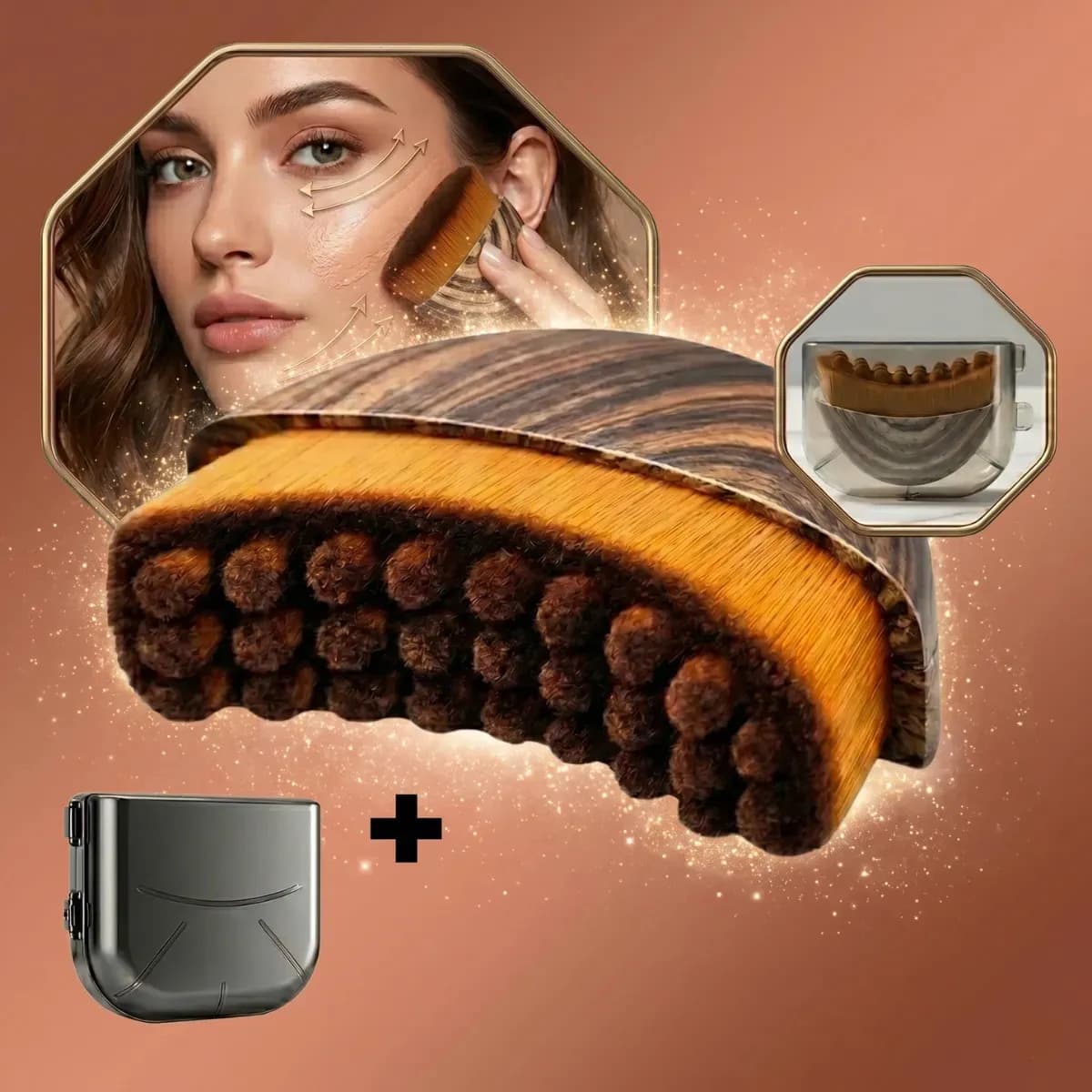 Escova Facial Drenagem Linfática Reduz Inchaço escova drenagem facial escova lifting facial Riel Music