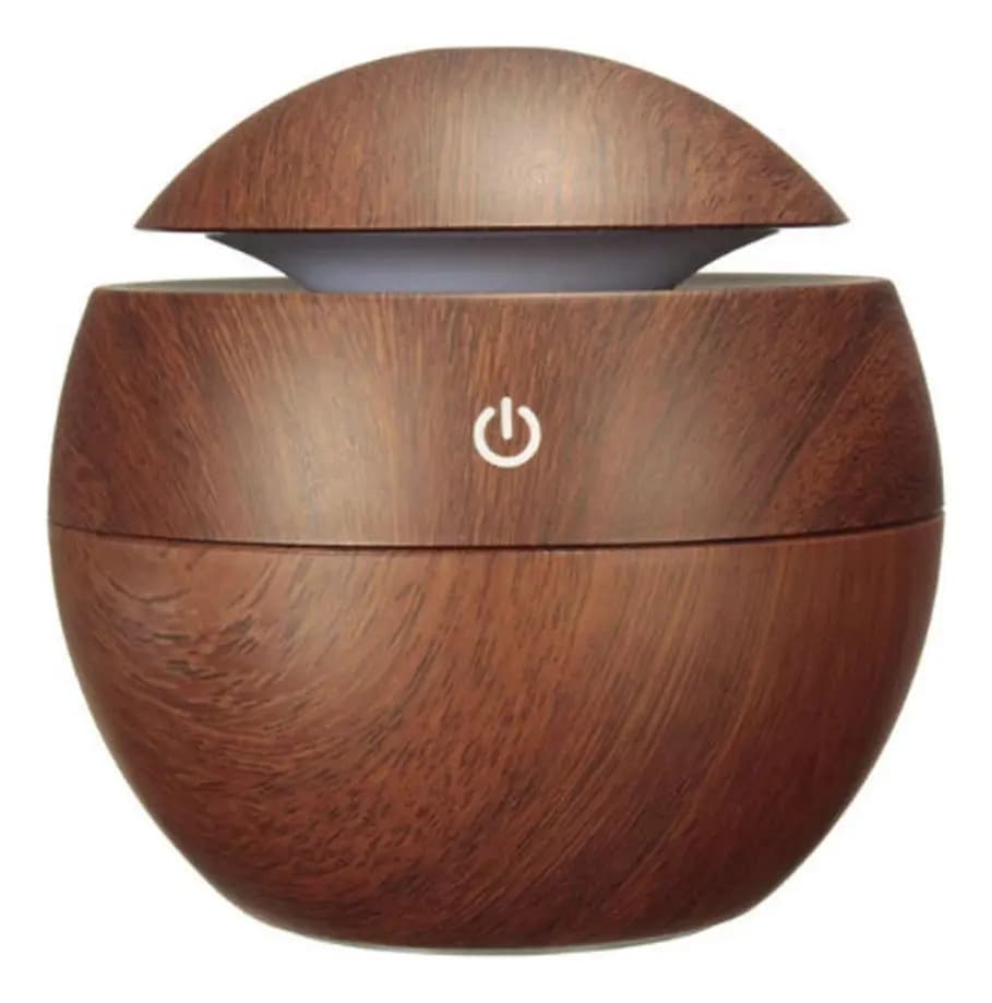 Umidificador Aromatizador Difusor Aromas Eletrico Madeira