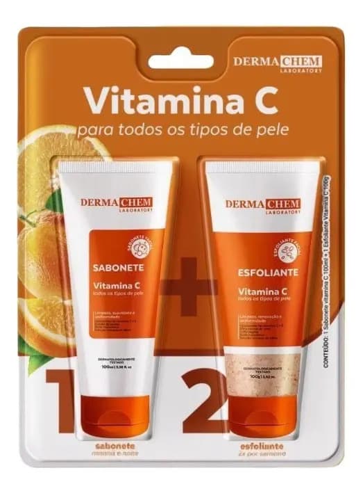 Kit Skincare Dermachem Kit Sabonete Facial + Esfoliante