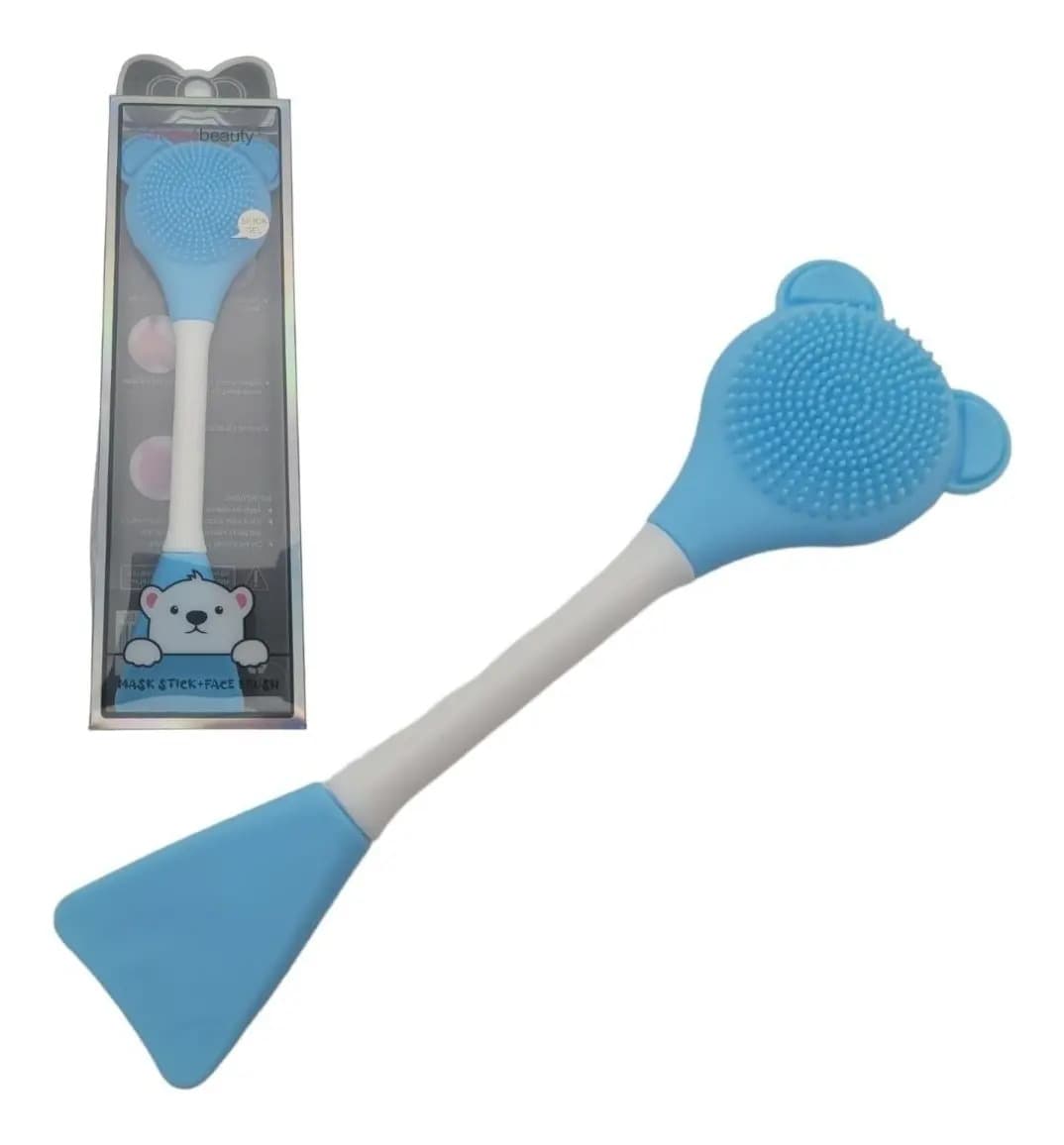 Espátula Aplicador Silicone Máscara Facial Escova Limpeza