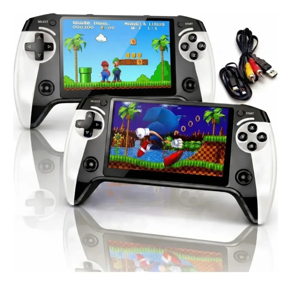 Fone Videogame Console De Mao Retro X9 Portatil Jogos Branco