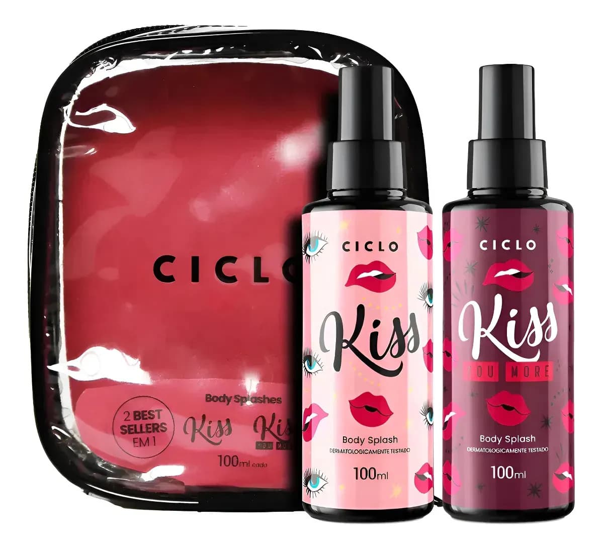 Ciclo (body Splash Kiss 100ml + Body Splash Kiss You More) 100ml Desodorante