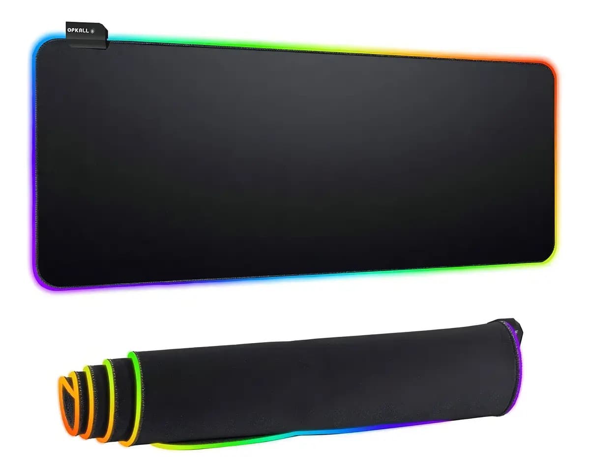 Mousepad Gamer Rgb 80x30cm Preto