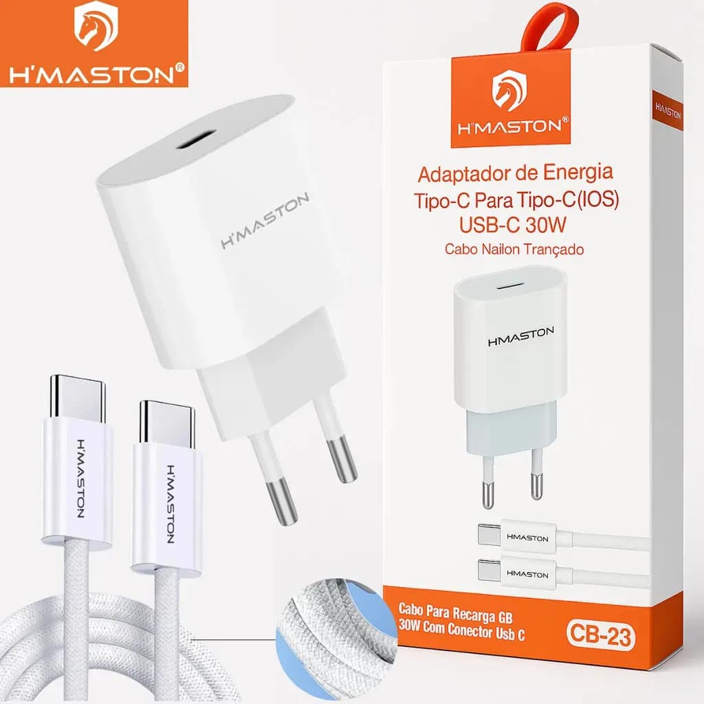 Carregador Turbo H'maston Cb 23 Usb-c
