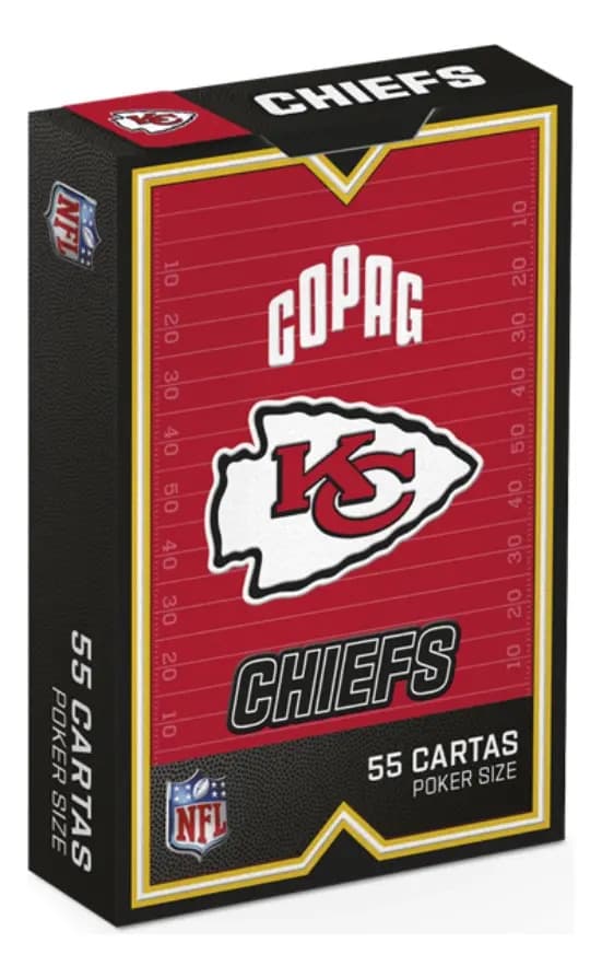 Baralho Cartas Colecionador Edição Kansas City Chiefes Copag