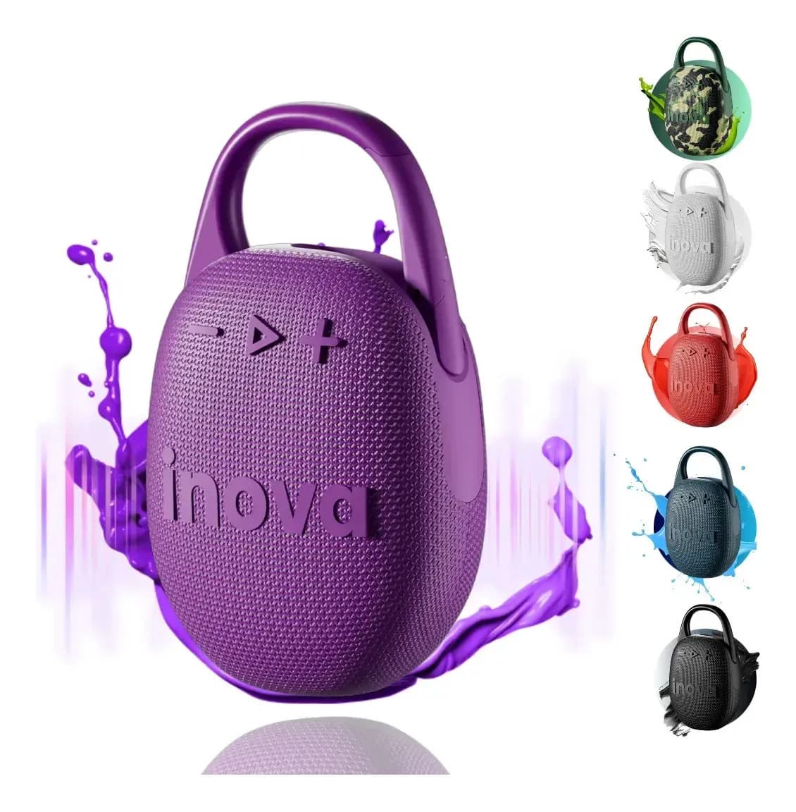Caixa Som Bluetooth 5.1 Caixa Som Amplificador Caixa Inova Cor Violeta 3v