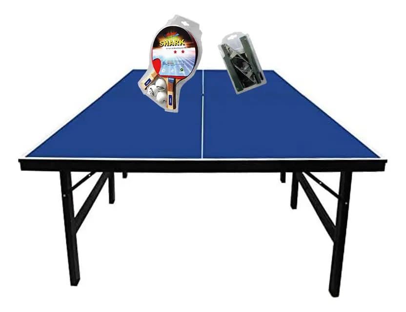 Mesa Ping Pong Mdp 18mm 1002 Klopf + Kit 5055 + Rede 5034 Azul