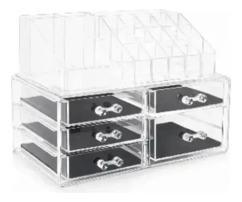 Organizador Maquiagem Acrilico Gavetas Transparente Grande