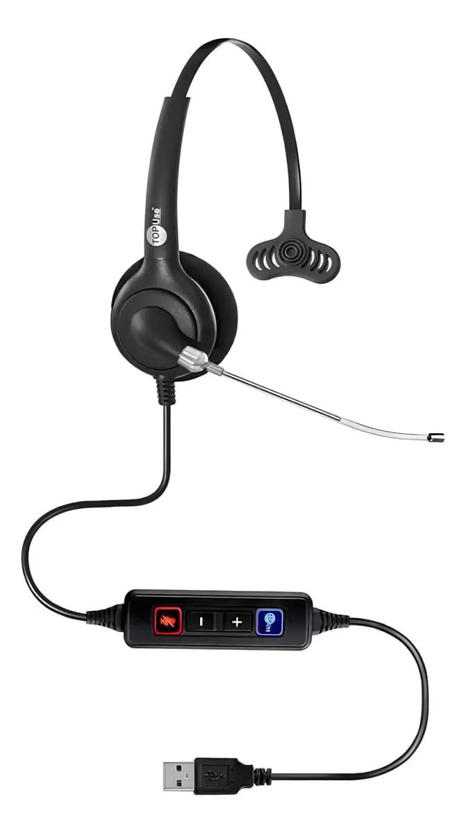 Headset gamer Top Use Gamer FP360USB FP360USB preto