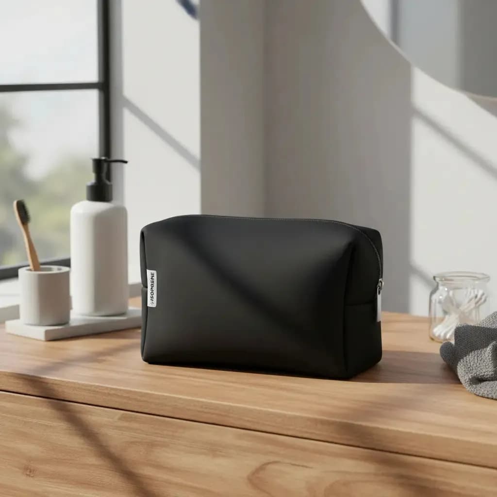 Necessaire Feminina Organizador Mala Viagem Porta Maquiagem Preto