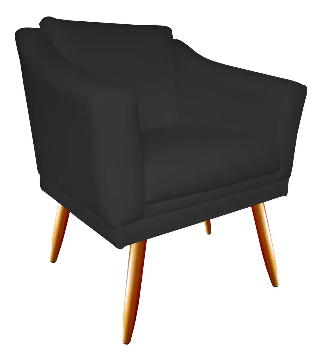 Poltrona Decorativa Agatha Corino Preto