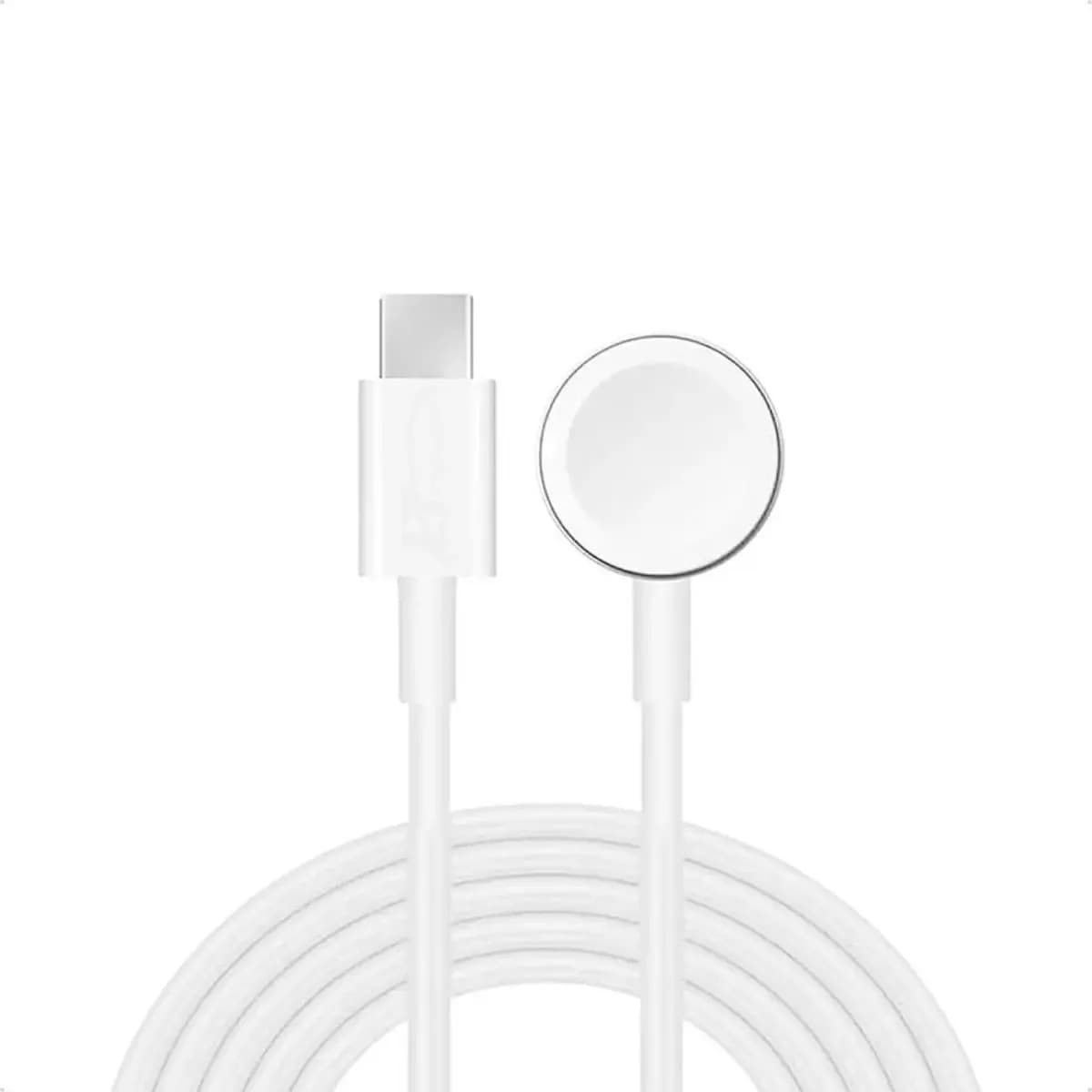 Carregador Wireless Tipo C Smartwatch Branco