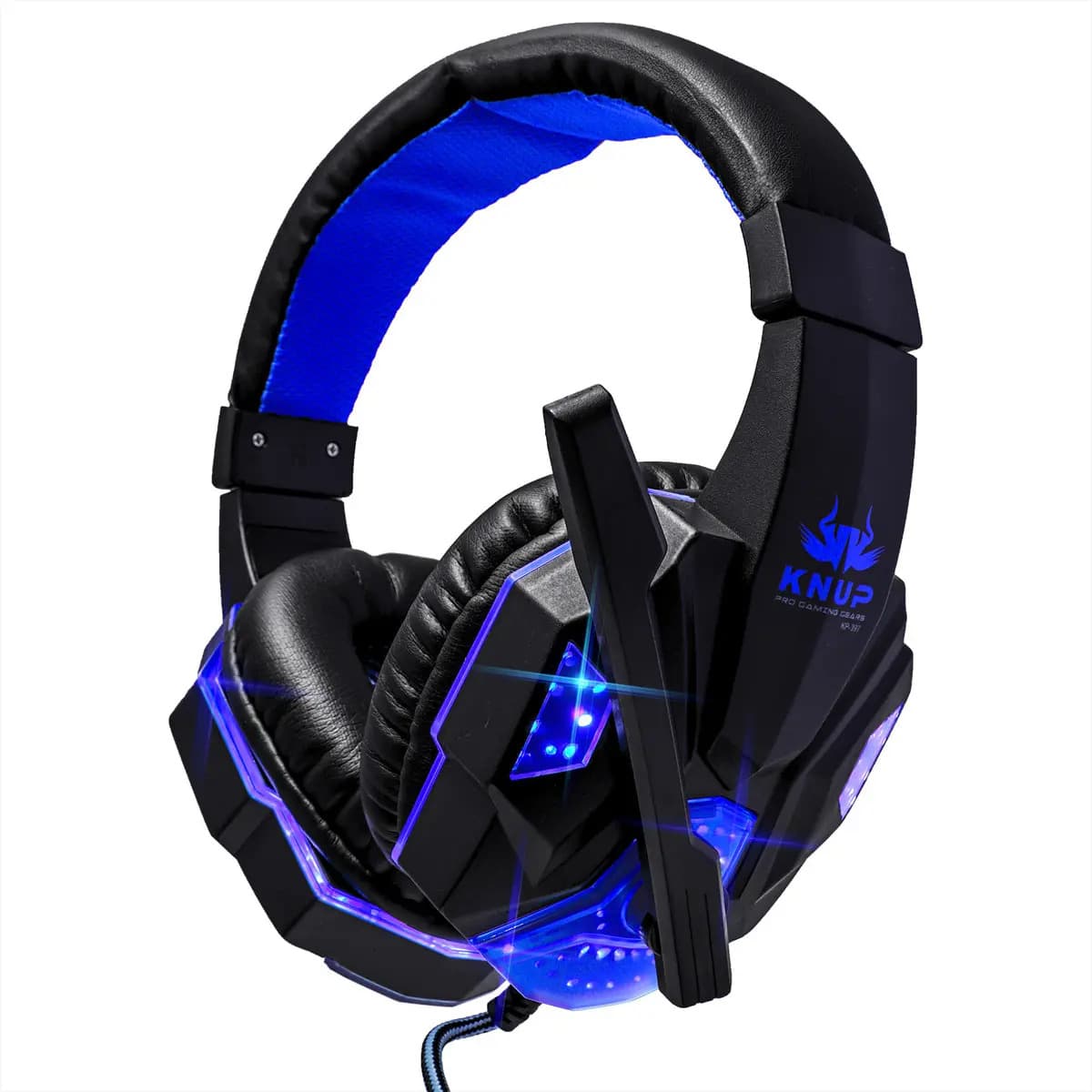 Headset Gamer Kp-397 Azul