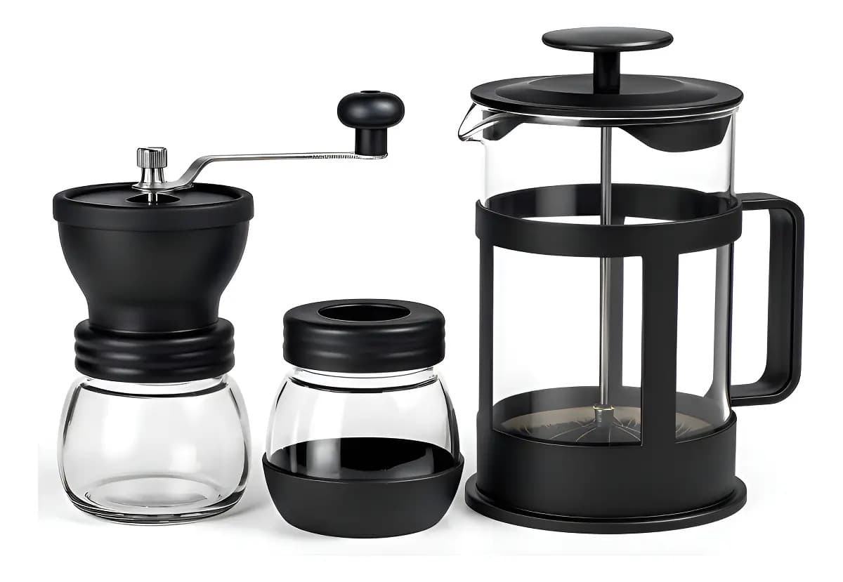 Café Moedor Manual + Prensa Francesa 600ml