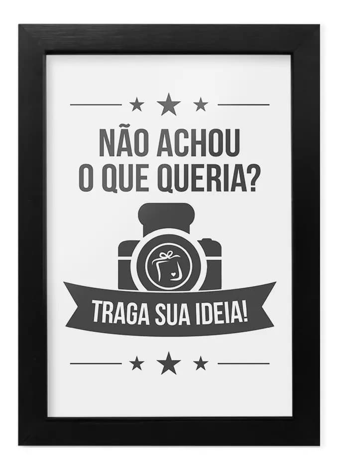 Quadro Personalizado A4 Com Sua Foto Ou Frase
