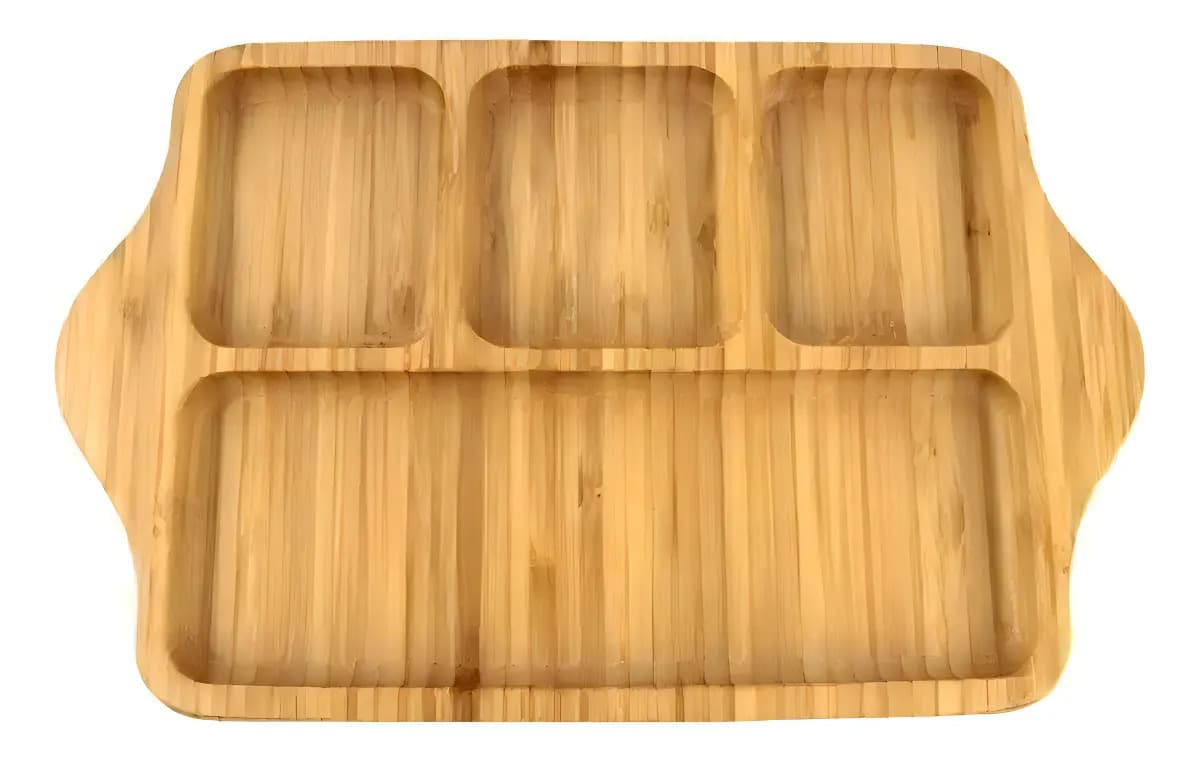 Gamela De Bambu Petisqueira Tabua Frios Churrasco Aperitivos