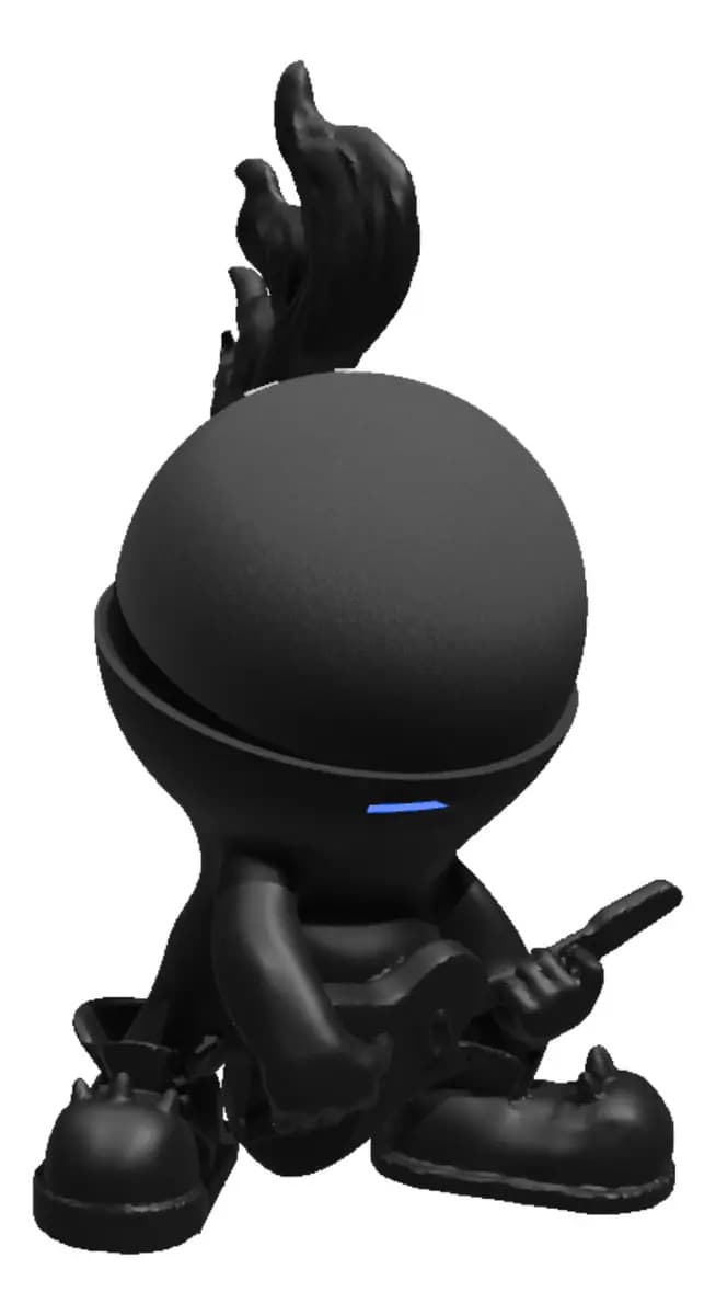 Suporte Base De Mesa Alexa Para Echo Dot 5 Ou 4 - Star Boy Cor Preto Echo Dot 5