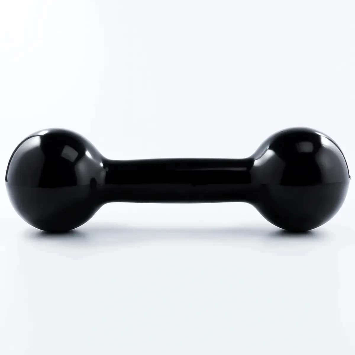 Halter Bola Emborrachado 5kg Treino Exercício (1 Unidade) Preto