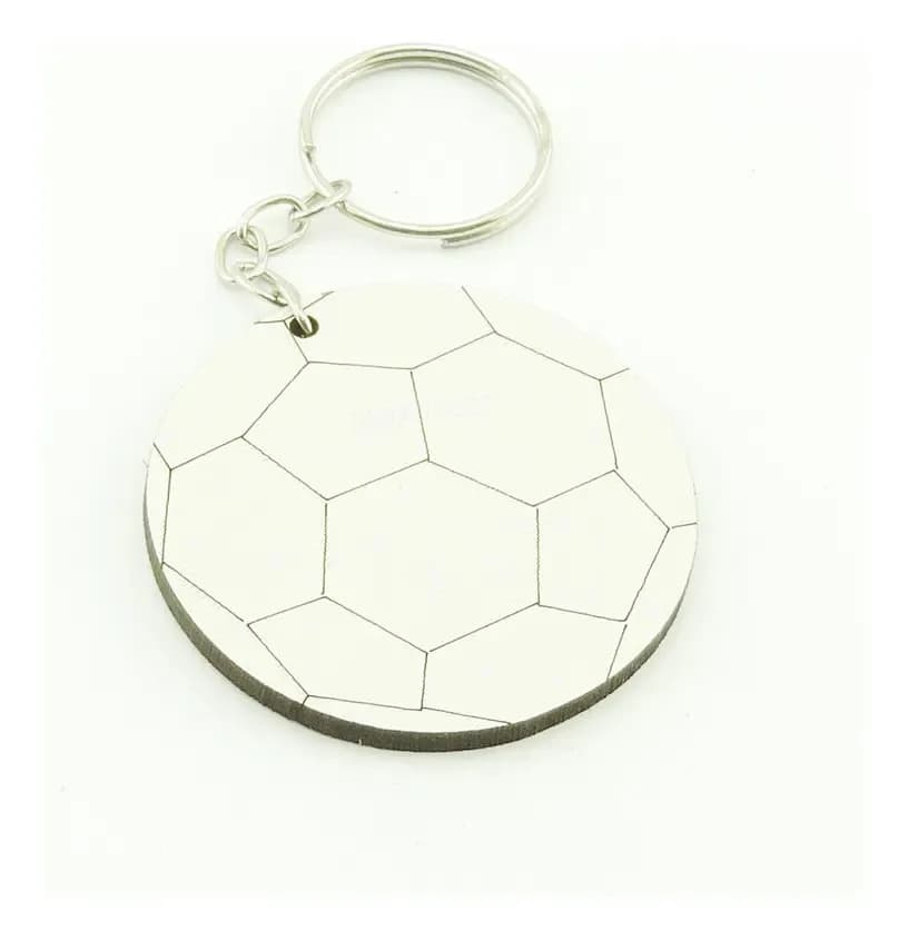 Chaveiro Modernarte Lembrancinha Infantil - Bola chaveiro personalizado kit 45u branco